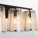 Prestige 3 Light 24 inch Matte Black Vanity Light Wall Light