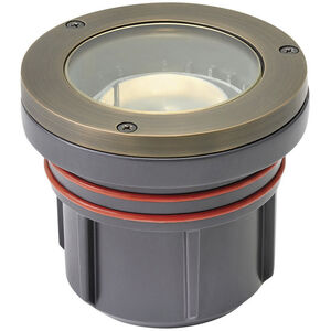 Hardy Island Flat Top 120v 12 watt Matte Bronze Landscape Well Light in 12W, 2700K LumaCore