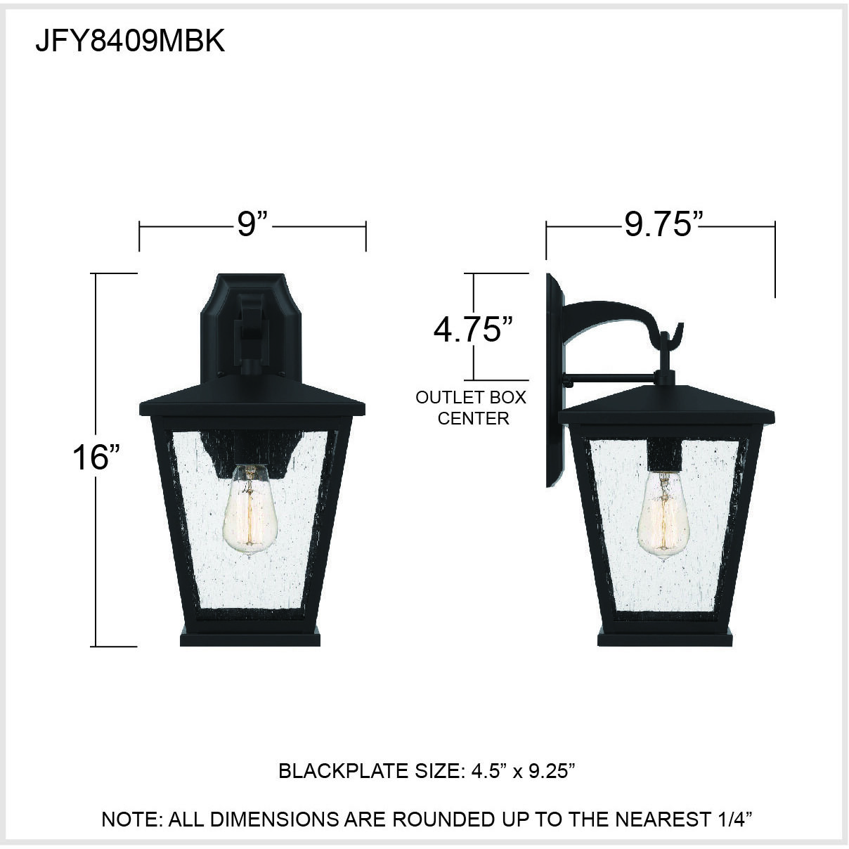Joffrey Outdoor Wall Lantern, Medium