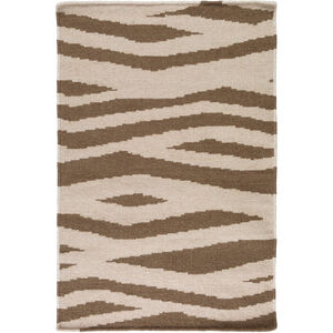 Frontier 36 X 24 inch Dark Brown, Khaki Rug