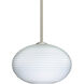 Pape 12 LED Satin Nickel Stem Pendant Ceiling Light