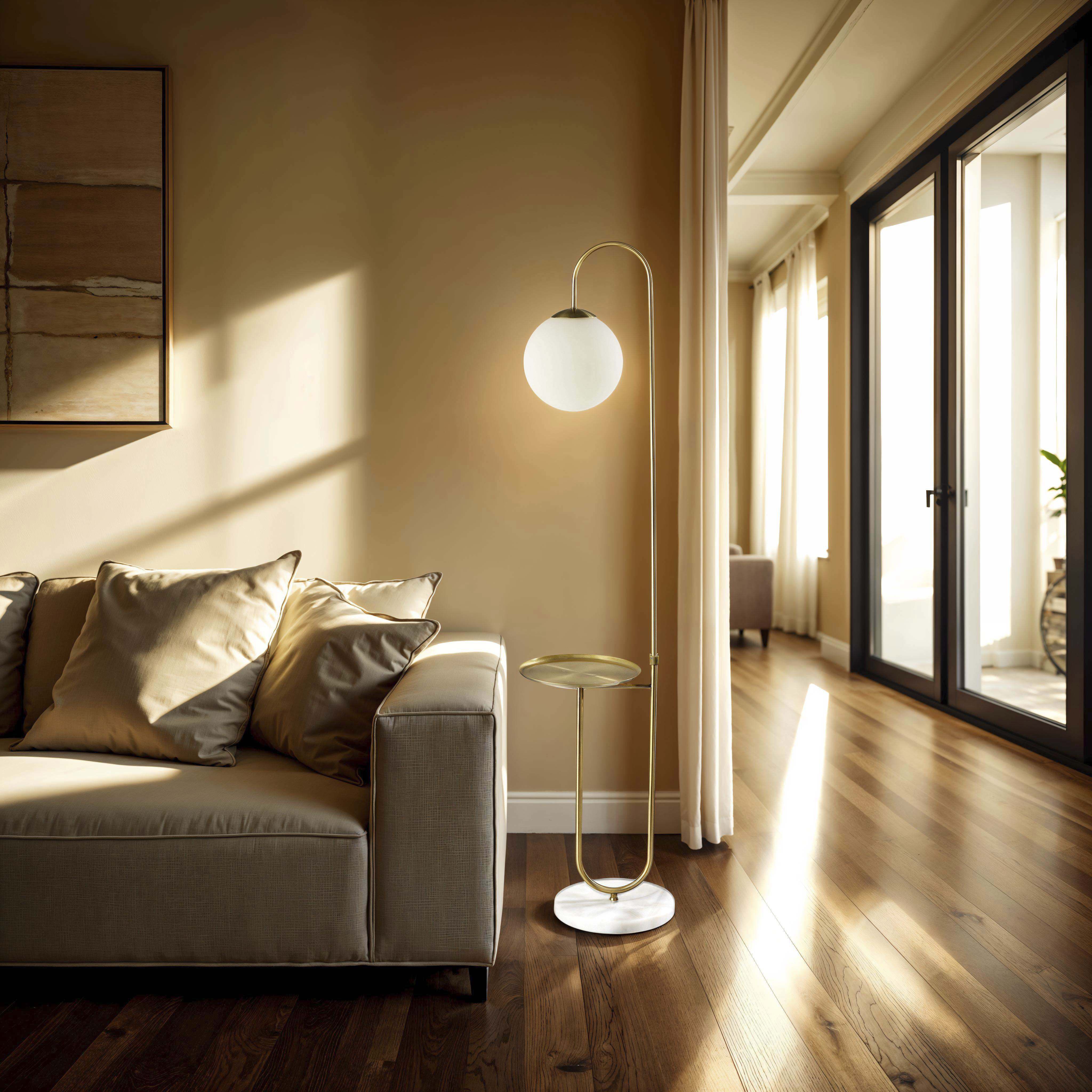 Terra 61.25 inch 40.00 watt Antique Brass Shelf Floor Lamp Portable Light