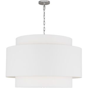 kate spade new york Sawyer 4 Light 32 inch Polished Nickel Hanging Shade Ceiling Light