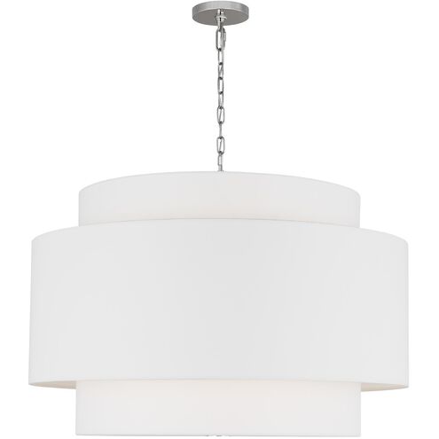 kate spade new york Sawyer 4 Light 32 inch Polished Nickel Hanging Shade Ceiling Light
