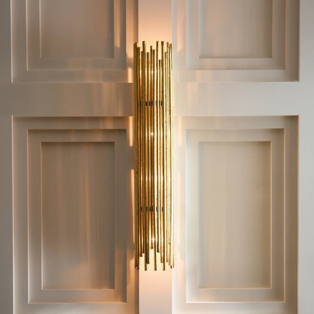 Prescott 4 Light 5 inch Gold Leaf Sconce Wall Light