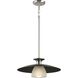 Trimble 1 Light 18 inch Brushed Nickel Pendant Ceiling Light, Design Series
