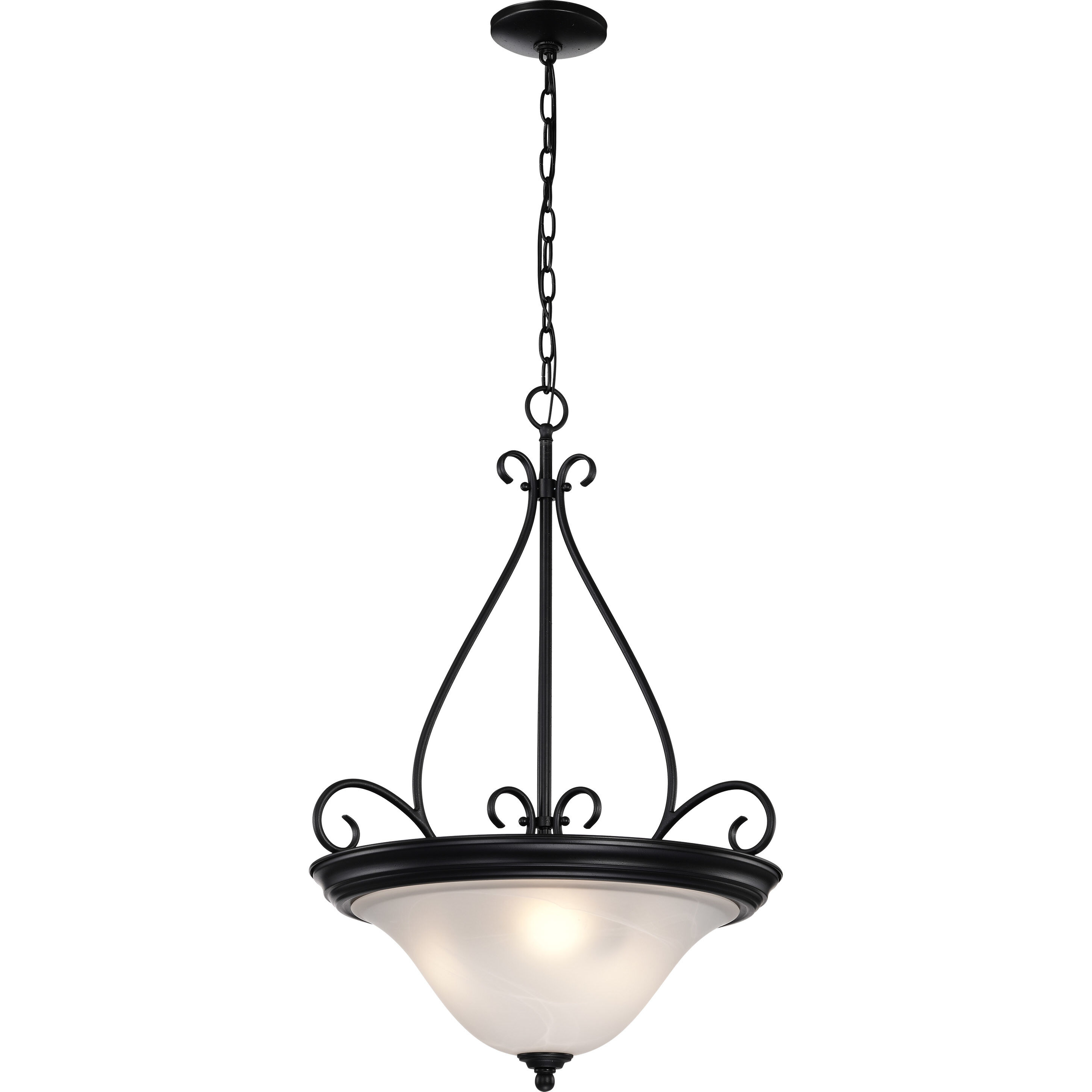 Castillo 3 Light 20.5 inch Textured Black Pendant Ceiling Light