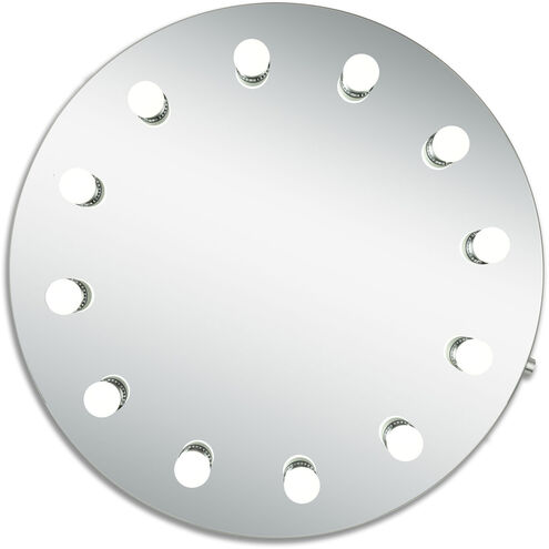 Hollywood 27.5 X 27.5 inch Silver Lighted Wall Mirror