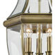Ashford 3 Light 21 inch Antique Brass Outdoor Pendant, Large
