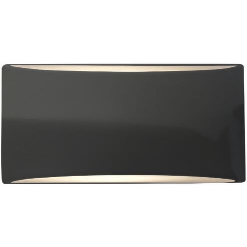 Ambiance LED 10 inch Gloss Grey ADA Wall Sconce Wall Light