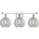 Ballston Athens LED 26 inch White and Polished Chrome Bath Vanity Light Wall Light