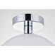 Baxter 1 Light 10 inch Chrome Flush Mount Ceiling Light
