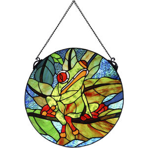 Savin Frog Window Panel Suncatcher
