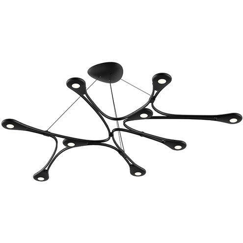 Abstraction LED 40 inch Satin Black Pendant Ceiling Light