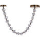 Jackie LED 12.6 inch Satin Brass Pendant Ceiling Light