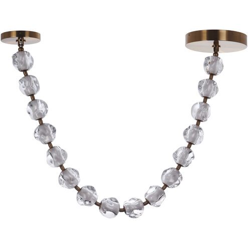 Jackie LED 12.6 inch Satin Brass Pendant Ceiling Light