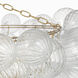 Julie Neill Talia LED 45.5 inch Gild and Clear Swirled Glass Chandelier Ceiling Light