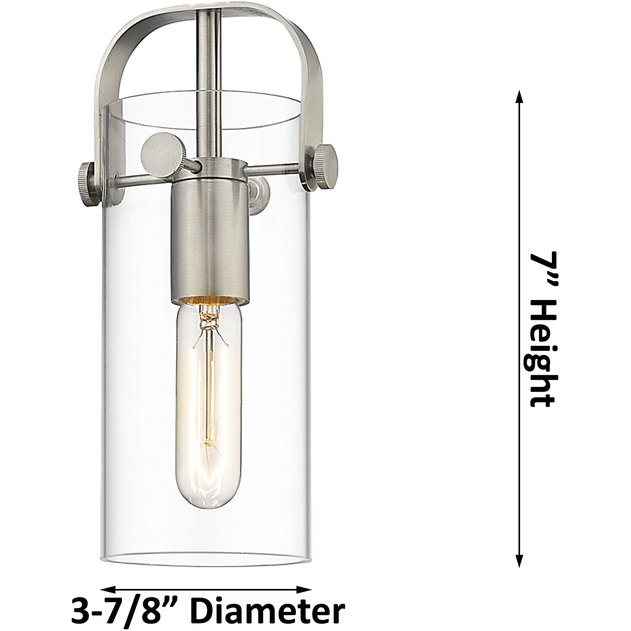 Pilaster II Cylinder 6 Light 43.88 inch Satin Nickel Bath Vanity Light Wall Light in Matte White Glass