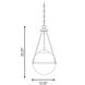 Stella 1 Light 13.25 inch Natural Brass Pendant Ceiling Light