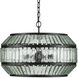 Centurion 6 Light 28.75 inch Satin Black Chandelier Ceiling Light