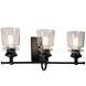 Castara LED 22 inch Black and Brass Bathroom Vanity Wall Light