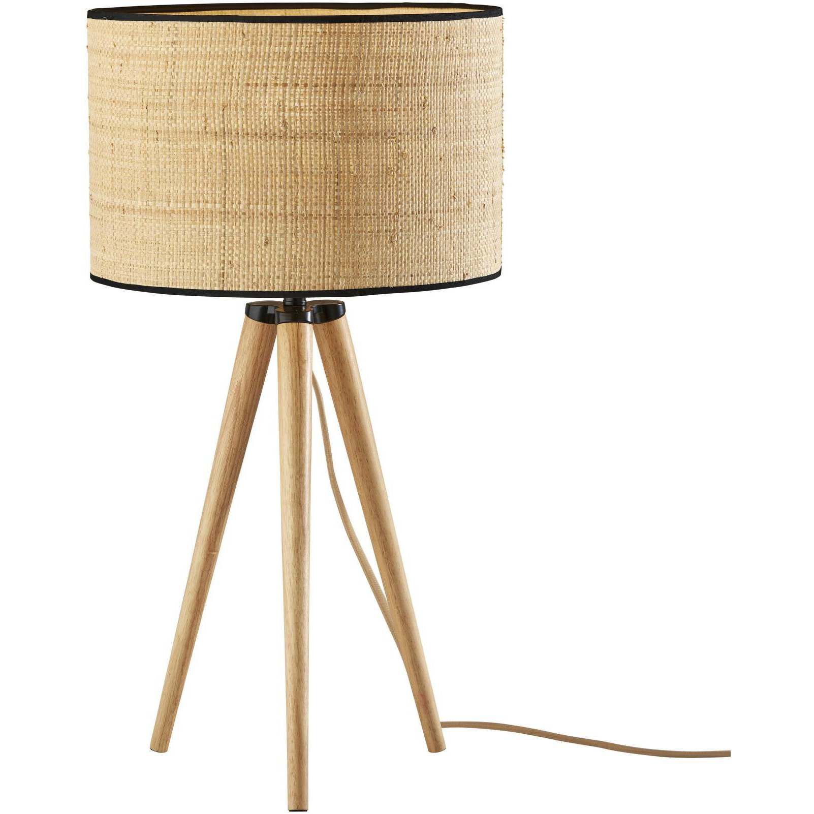 Jackson 26.25 inch 100.00 watt Natural Wood with Black Accents Table Lamp Portable Light