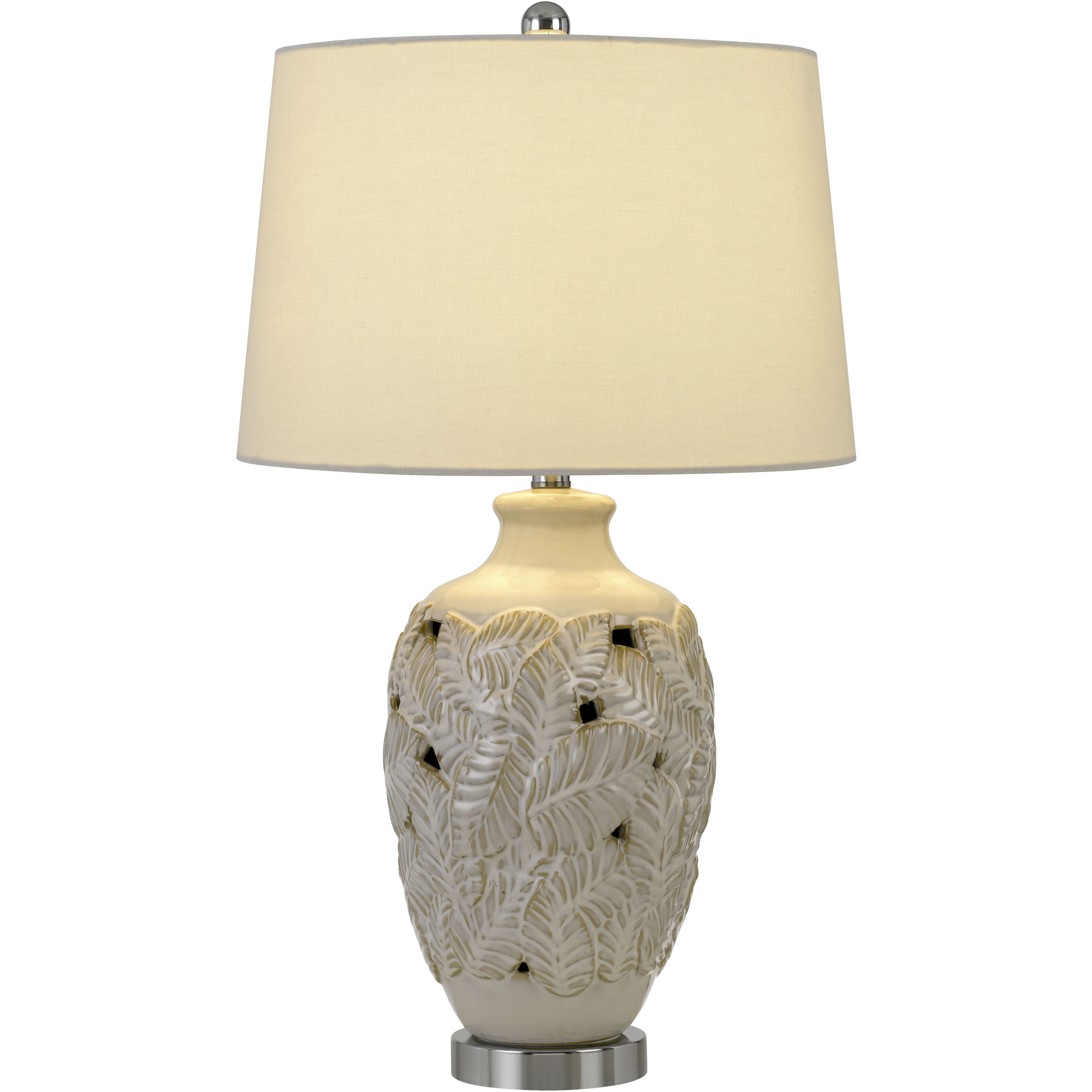 Leland 28 inch 150 watt Ivory/Gold Table Lamp Portable Light