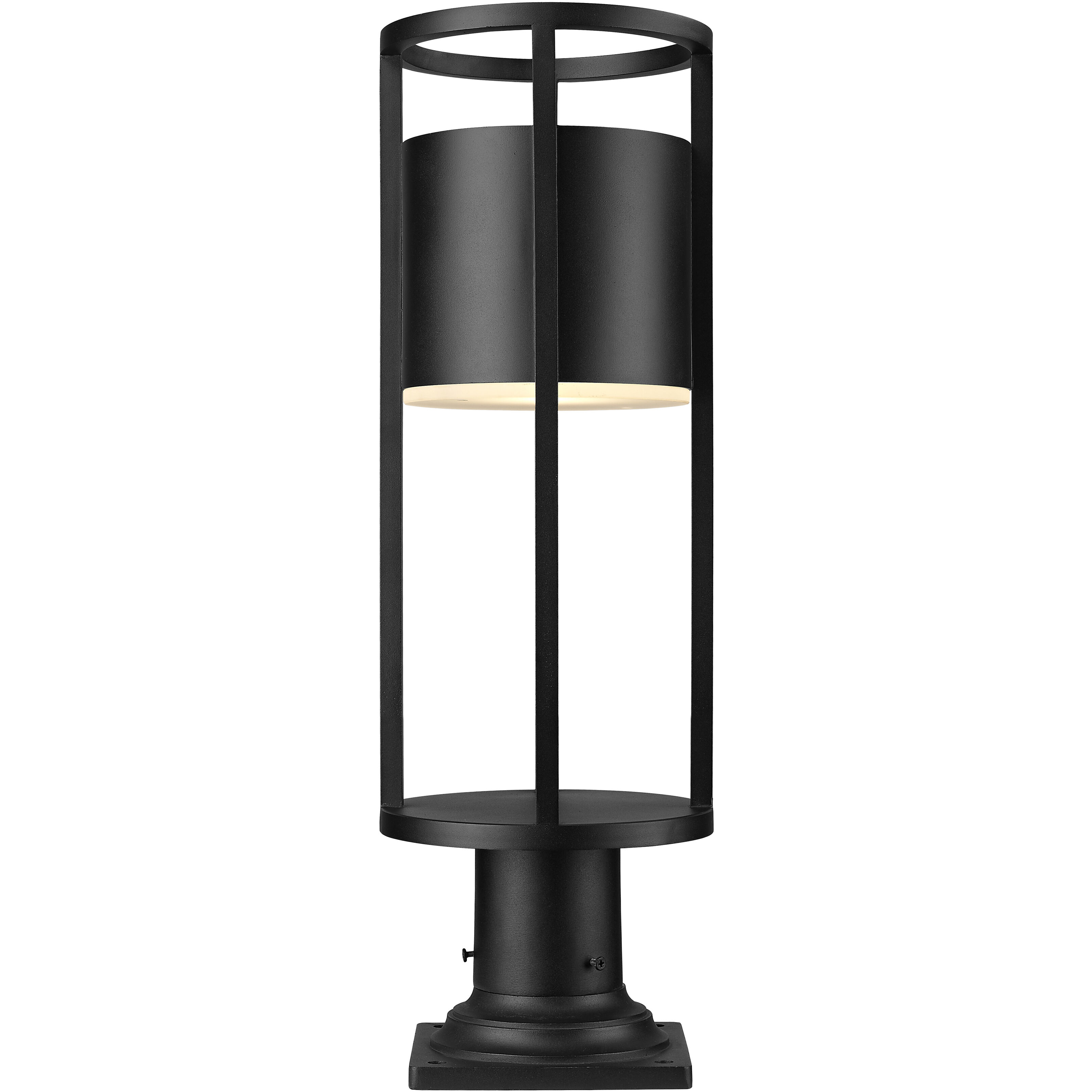 Luca LED 23.75 inch Black Outdoor Pier Mounted Fixture