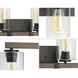 Barnes Mill 4 Light 32 inch Antique Bronze Bath Vanity Wall Light