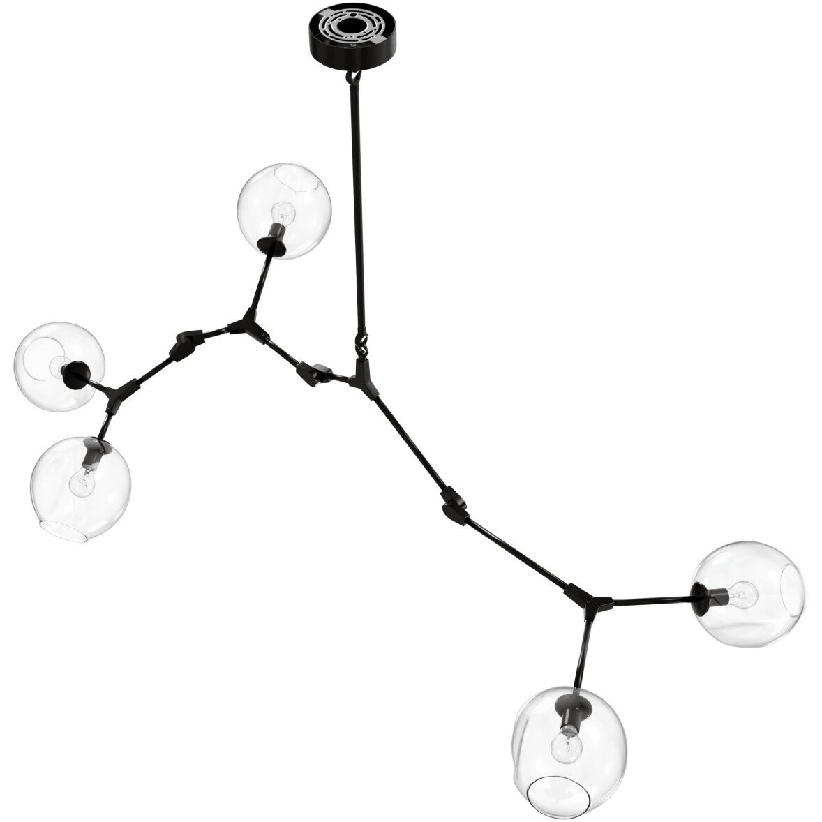 Fairfax Ave. 5 Light 34 inch Dark Bronze Chandelier Ceiling Light
