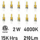 G4 LED G4 G4 2.00 watt 120 4000K LED Bulb