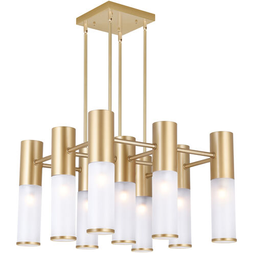 Pipes LED 20 inch Brass Island/Pool Table Light Ceiling Light