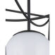 Rochefort 1 Light 18 inch Black Indoor/Outdoor Lantern Pendant Ceiling Light