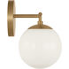 Nube LED 14.63 inch Satin Brass Vanity Light Wall Light