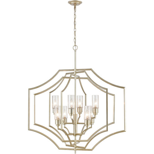 Cheswick 8 Light 36 inch Aged Silver Chandelier Ceiling Light