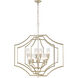 Cheswick 8 Light 36 inch Aged Silver Chandelier Ceiling Light