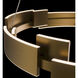 Keefe LED 31.5 inch Aged Brass Pendant Ceiling Light