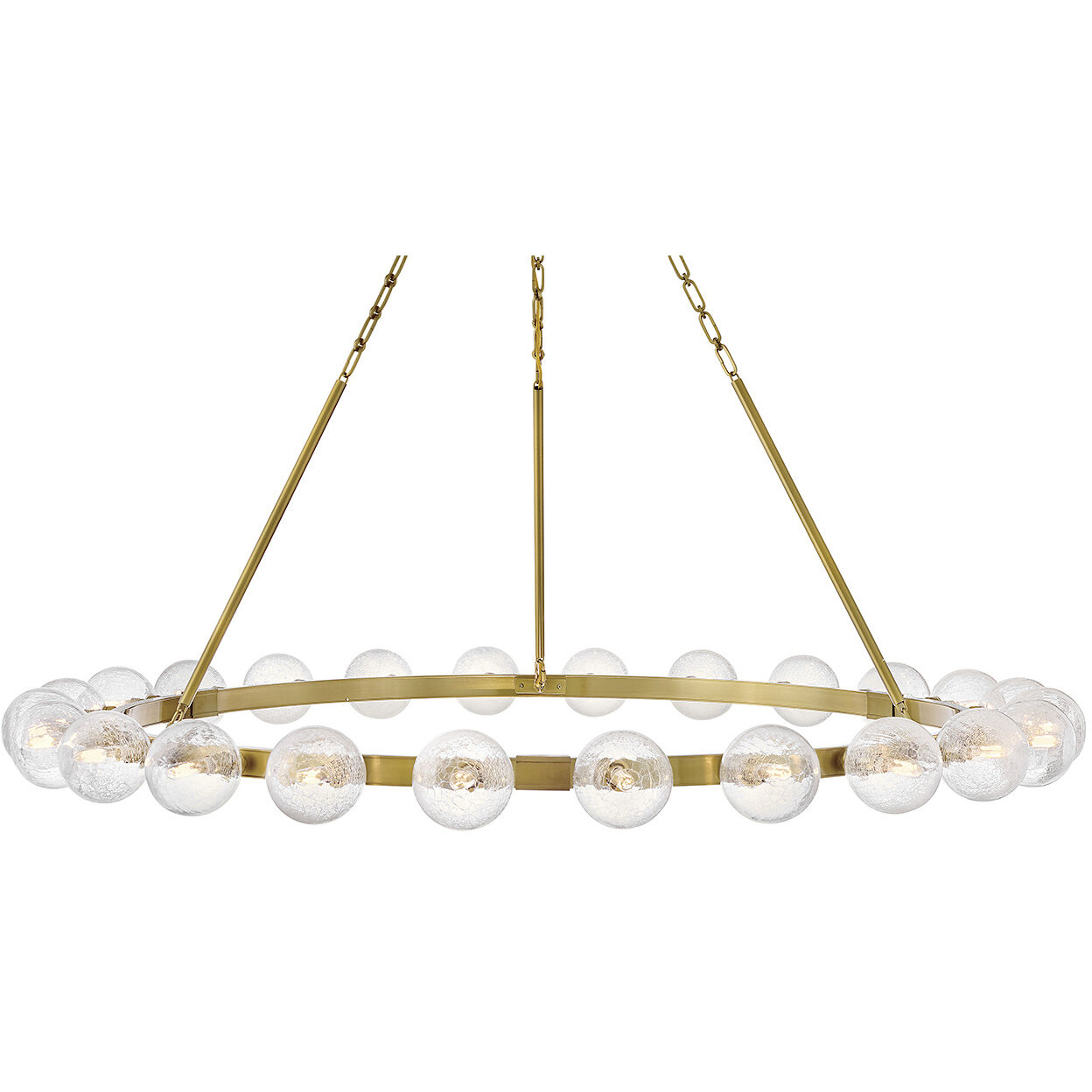 Coco 24 Light 59.75 inch Lacquered Brass Chandelier Ceiling Light