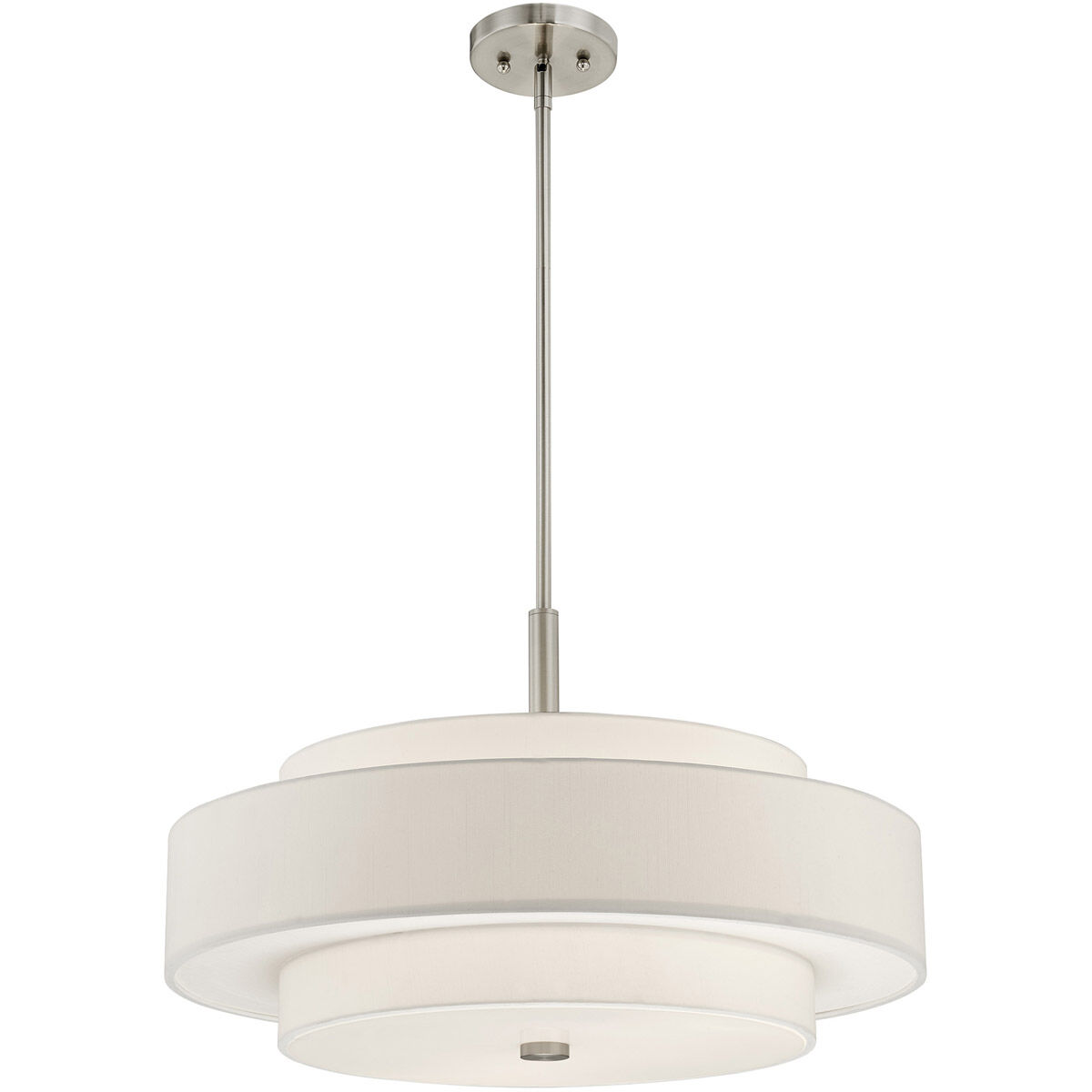 Meridian 5 Light 24 inch Brushed Nickel Pendant Ceiling Light