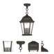 Hamilton 3 Light 9.5 inch Textured Black Medium Outdoor Pendant Lantern