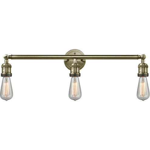 Franklin Restoration Bare Bulb 3 Light 30.00 inch Bathroom Vanity Light
