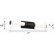Dax LED 27.25 inch Black Vanity Light Wall Light