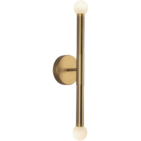 Alora Mood Arden LED 2.38 inch Brushed Gold Bath Vanity Light Wall Light