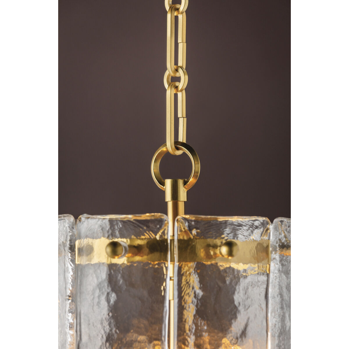 Rio 3 Light 10.25 inch Vintage Polished Brass Indoor Lantern Ceiling Light