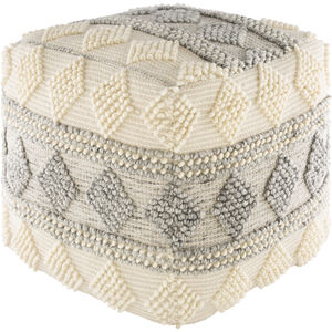 Anders 18 inch Slate Pouf, Cube