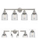 Bell 4 Light 33.5 inch Brushed Satin Nickel Bath Vanity Light Wall Light
