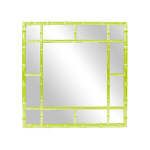 Bamboo 40 X 40 inch Glossy Green Wall Mirror