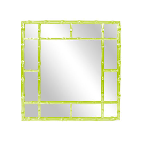 Bamboo 40 X 40 inch Glossy Green Wall Mirror