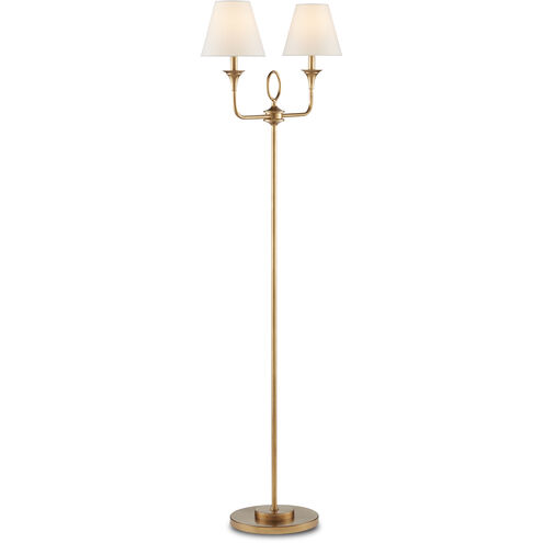 Nottaway 65 inch 60.00 watt Brass Floor Lamp Portable Light