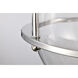 Amado 3 Light 14 inch Polished Nickel Semi Flush Mount Ceiling Light